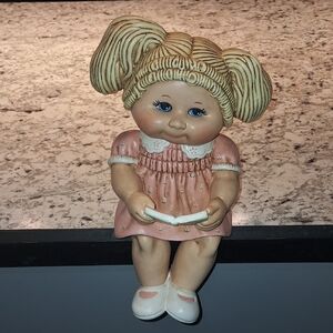 Vintage Ceramic Cabbage Patch Doll Figurine 1986